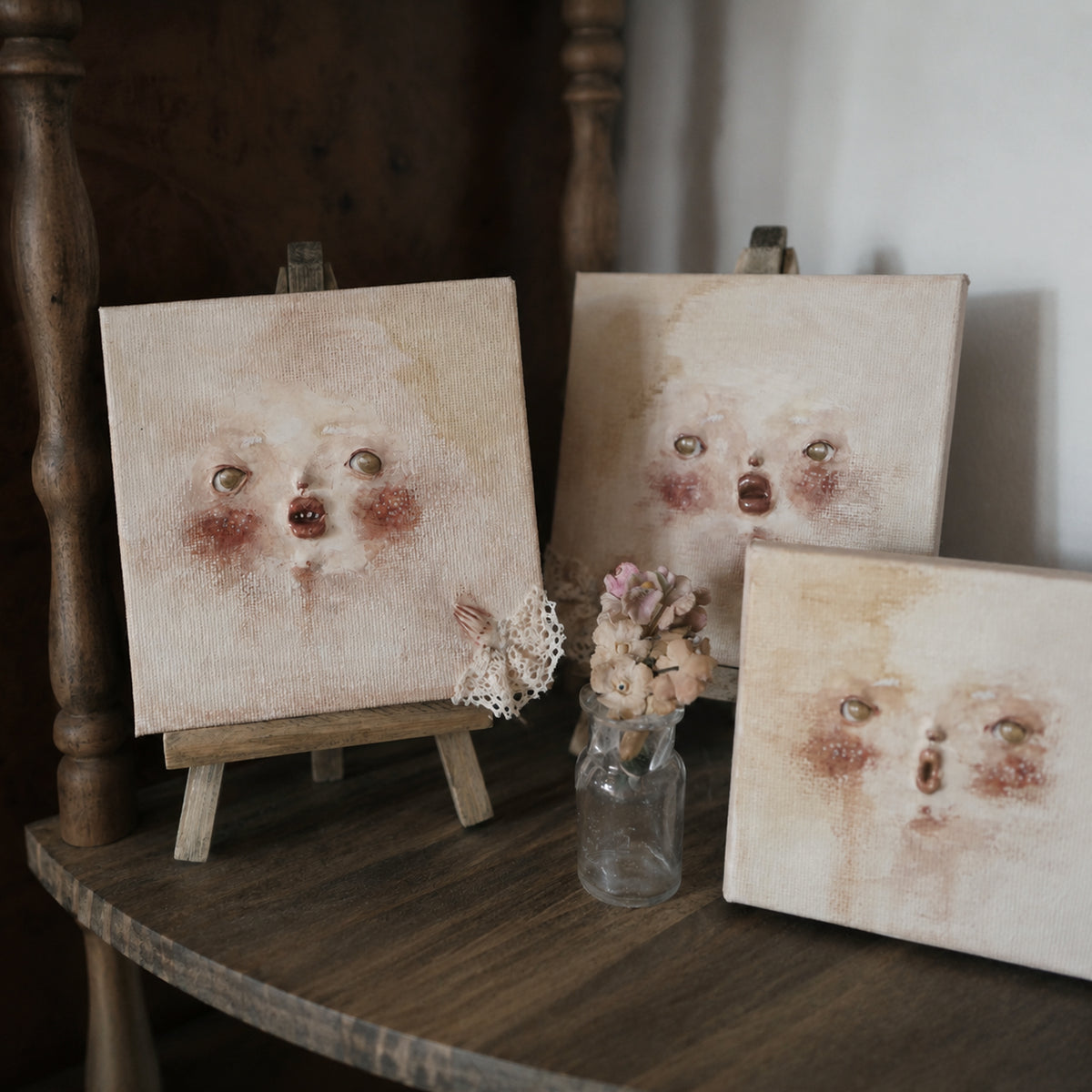 Miniature Clay Relief Portrait