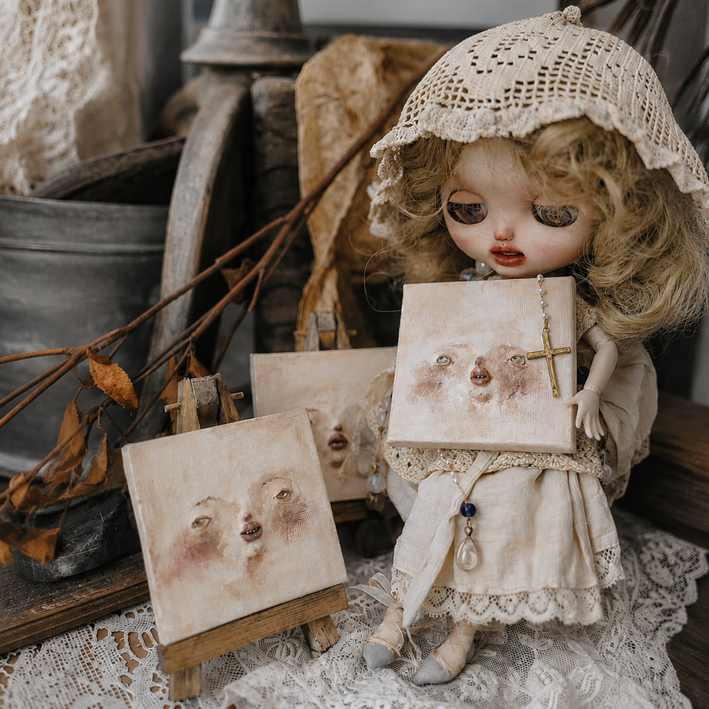 Miniature Clay Relief Portrait