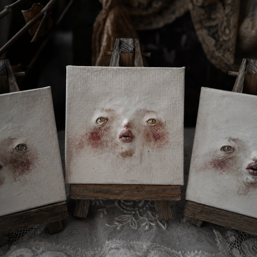 Miniature Clay Relief Portrait