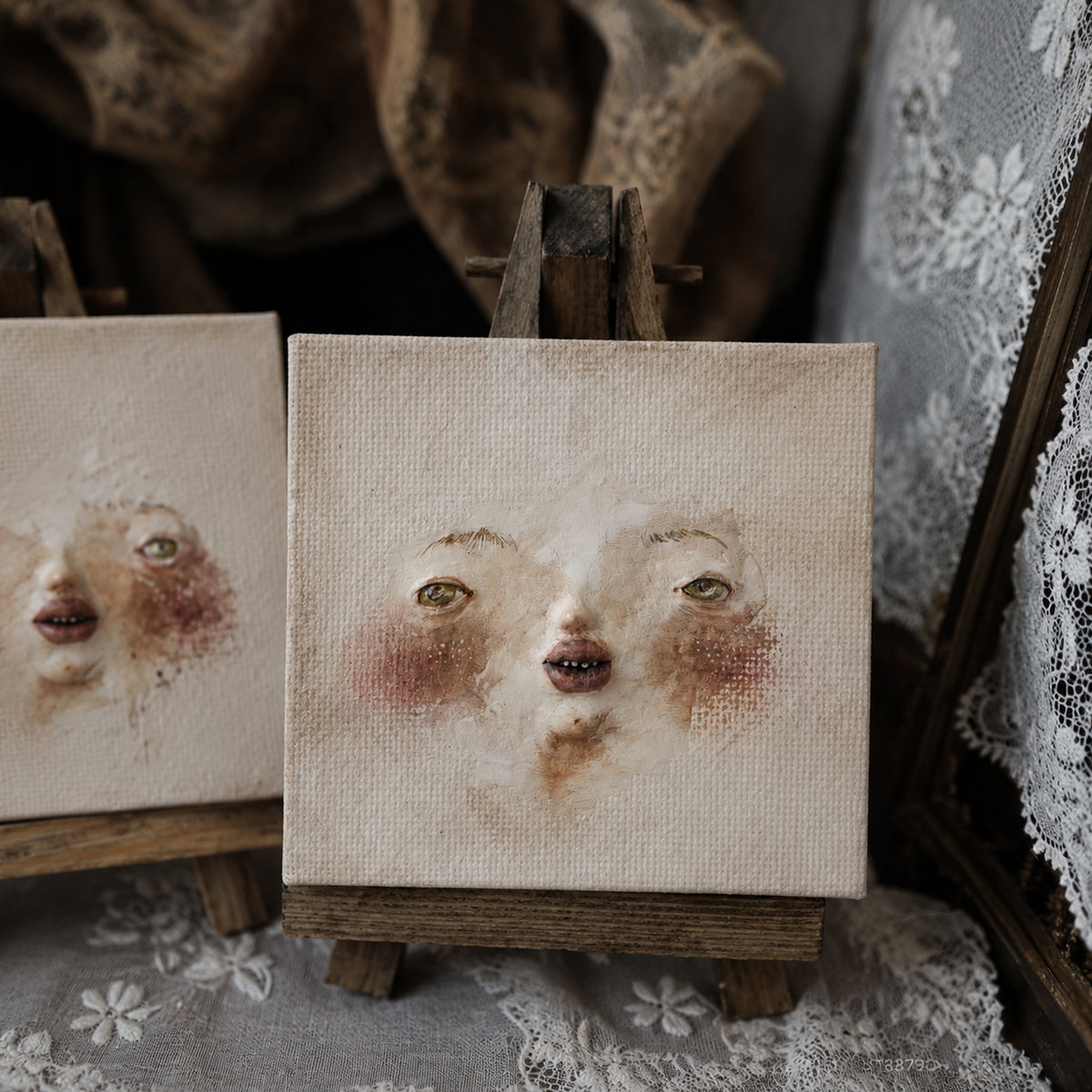 Miniature Clay Relief Portrait
