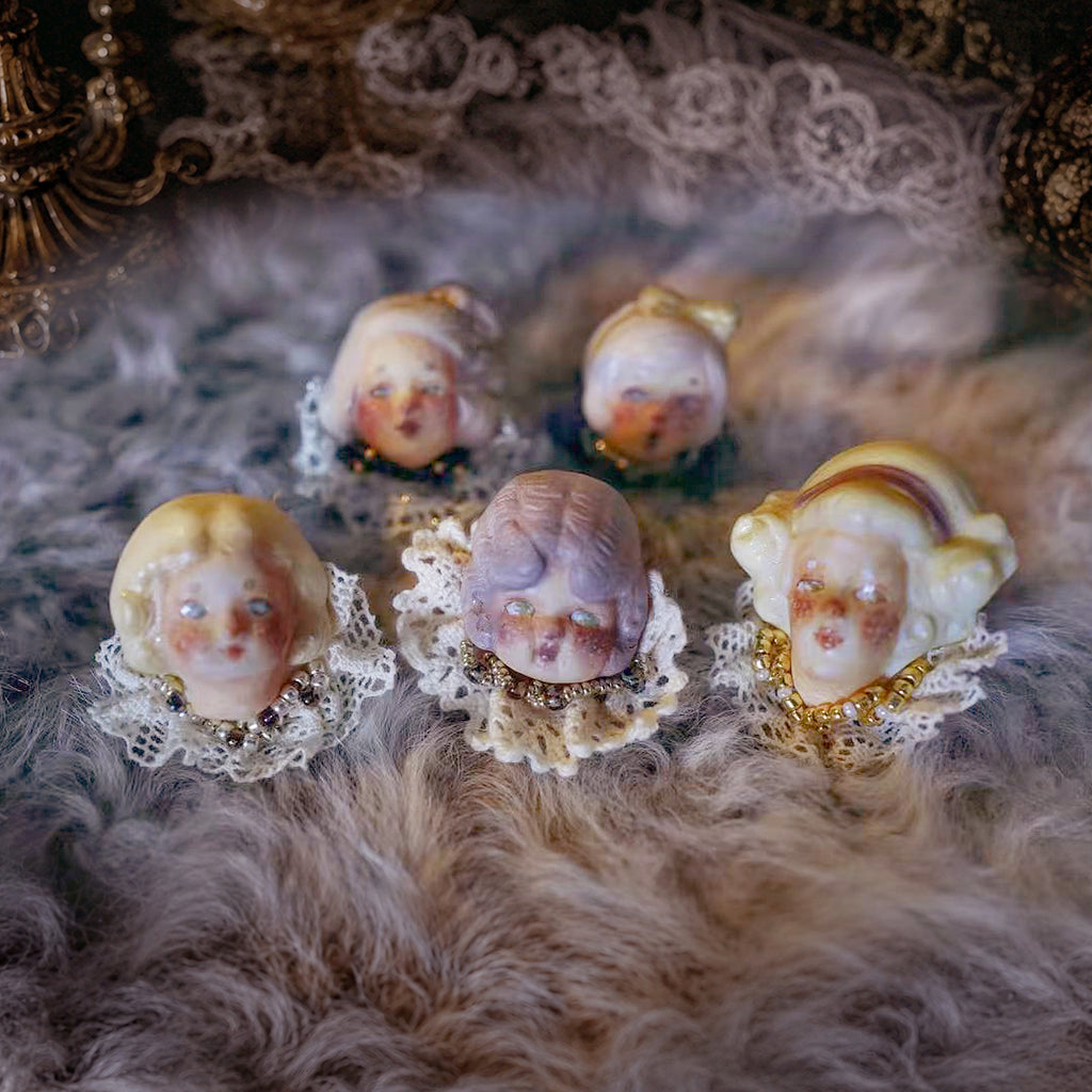 A001 — Handmade Doll Character Ring | Choose Your Lambwick Resident