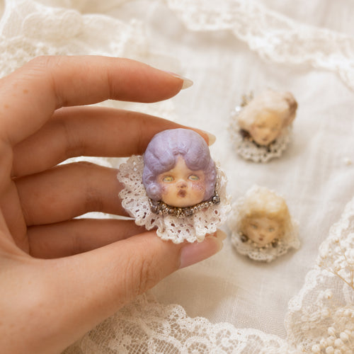 A001 — Handmade Doll Character Ring | Choose Your Lambwick Resident