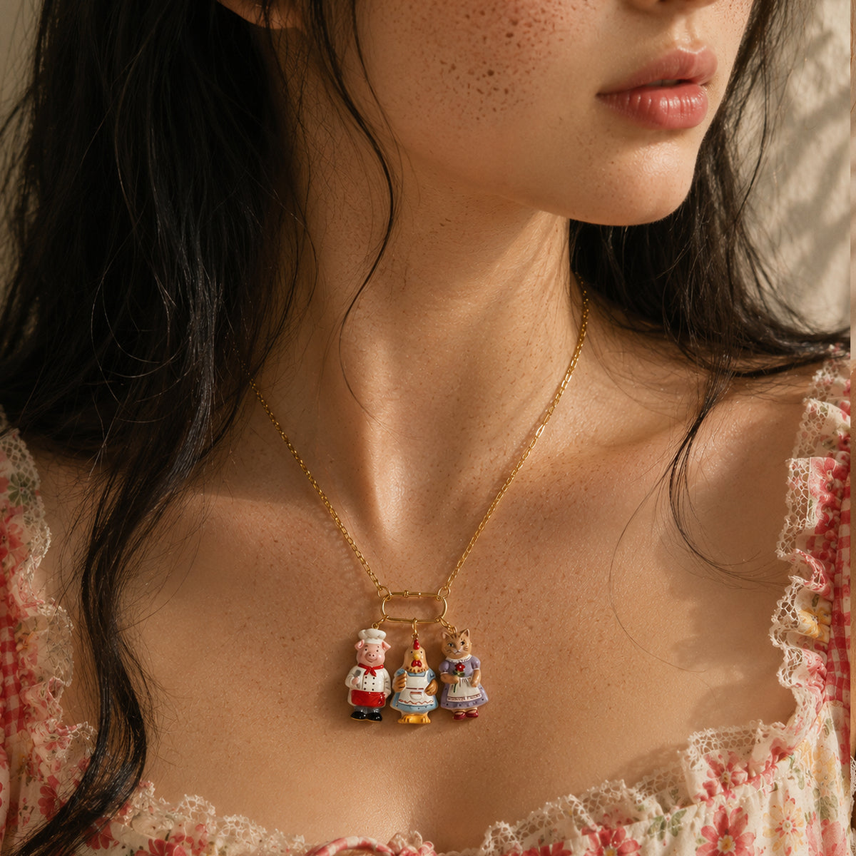 Animal Forest Charm Necklace