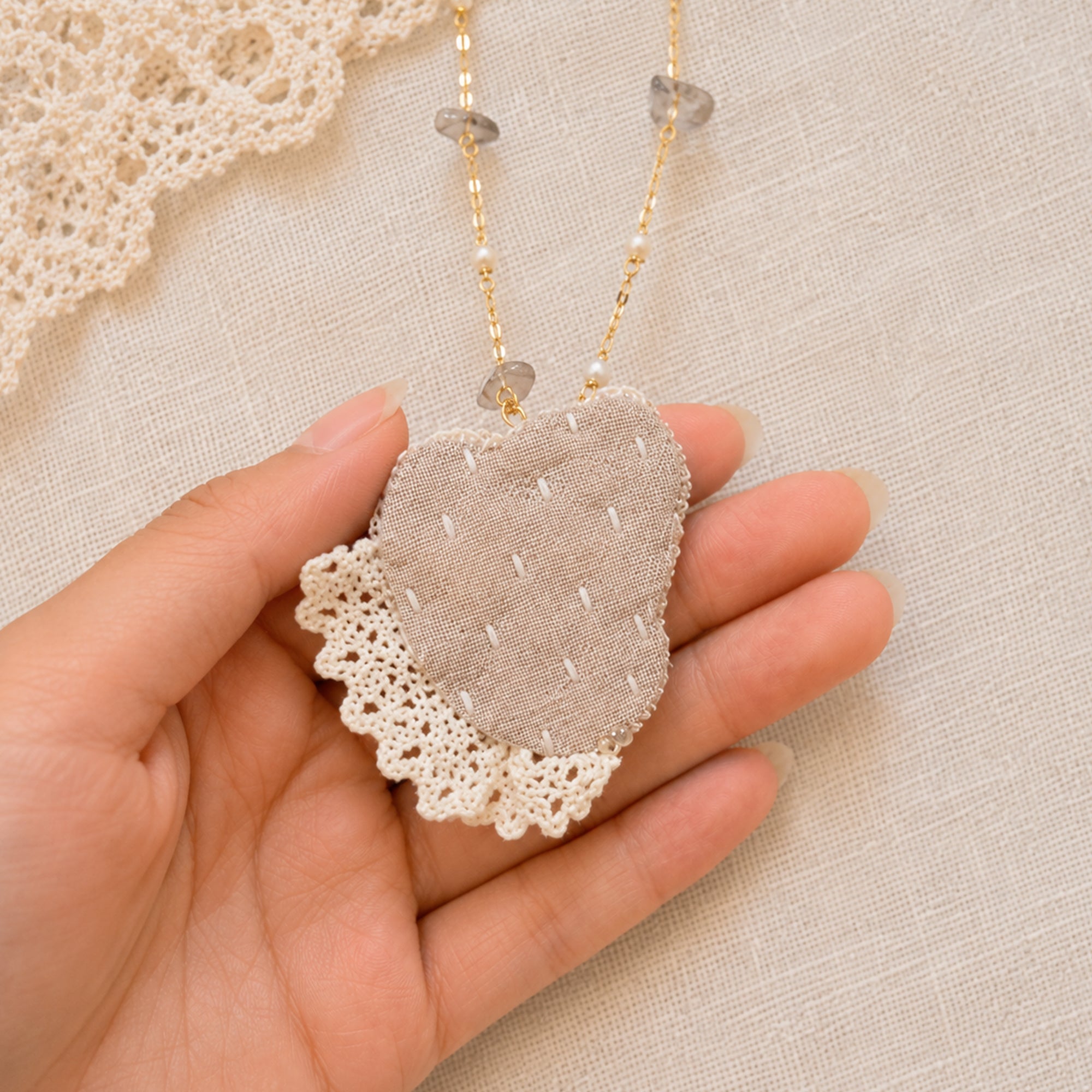 A002 — Handmade Doll Pendant Necklace | Choose Your Lambwick Resident | Lambwick Manor Collection