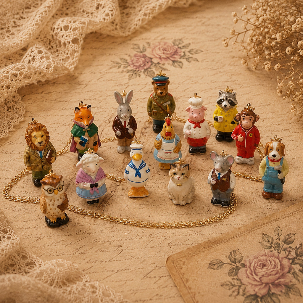Animal Forest Charm Necklace
