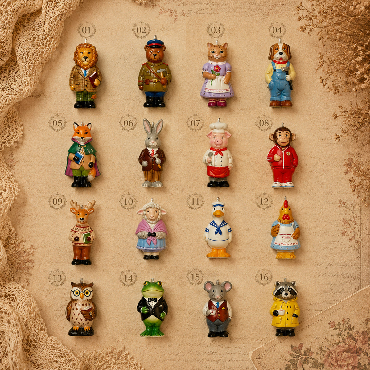 Animal Forest Charm Necklace