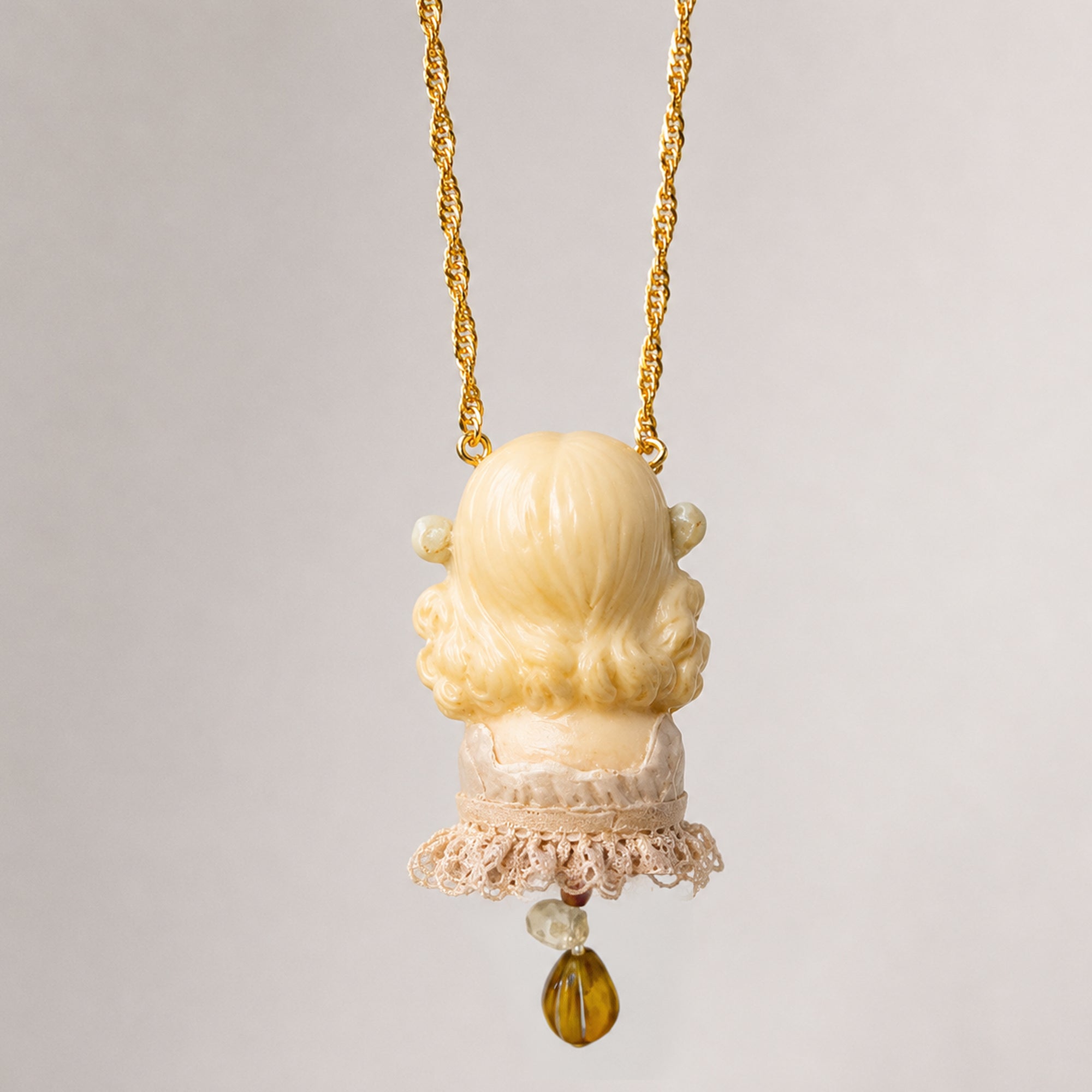 A002 — Handmade Doll Pendant Necklace | Choose Your Lambwick Resident | Lambwick Manor Collection