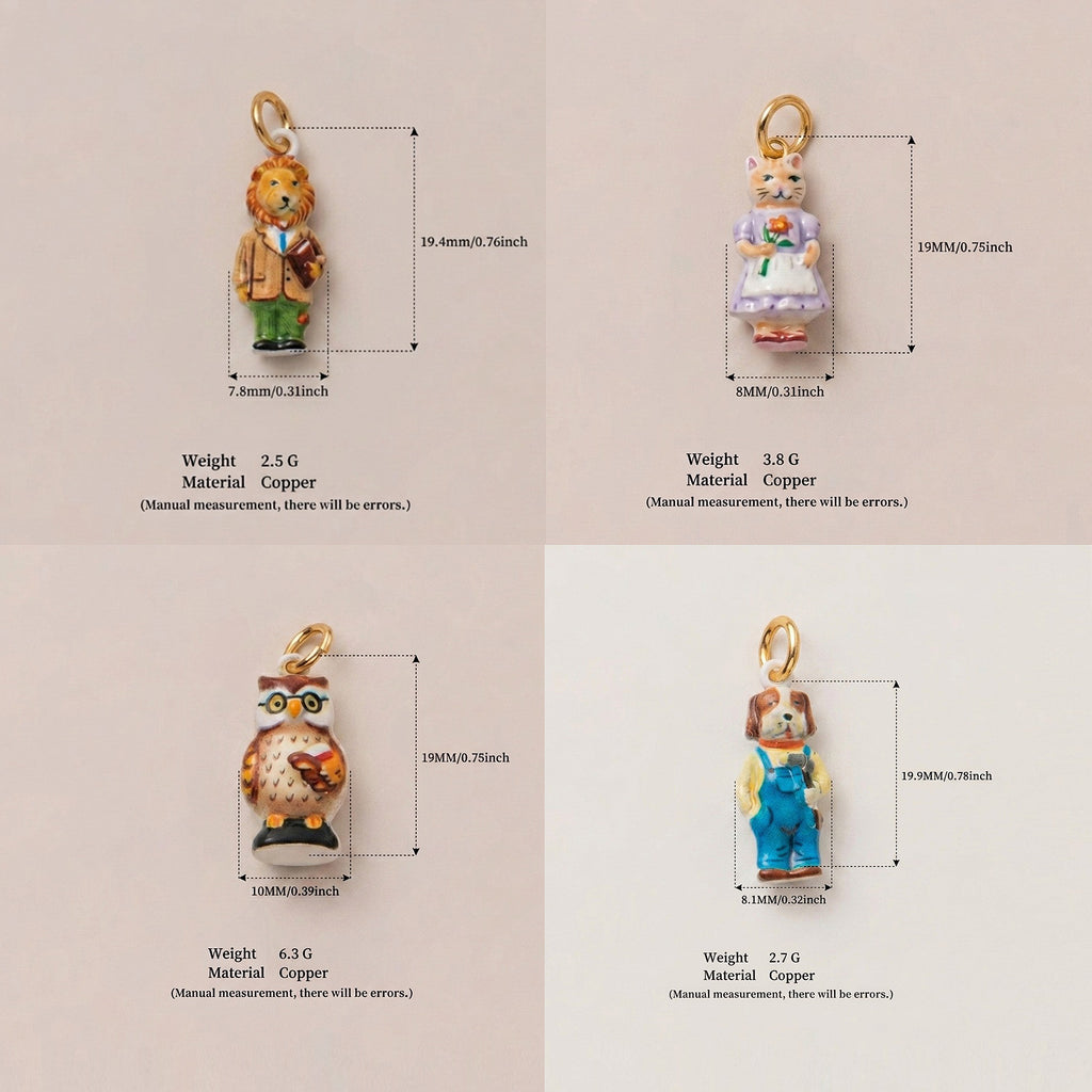 Animal Forest Charm Necklace