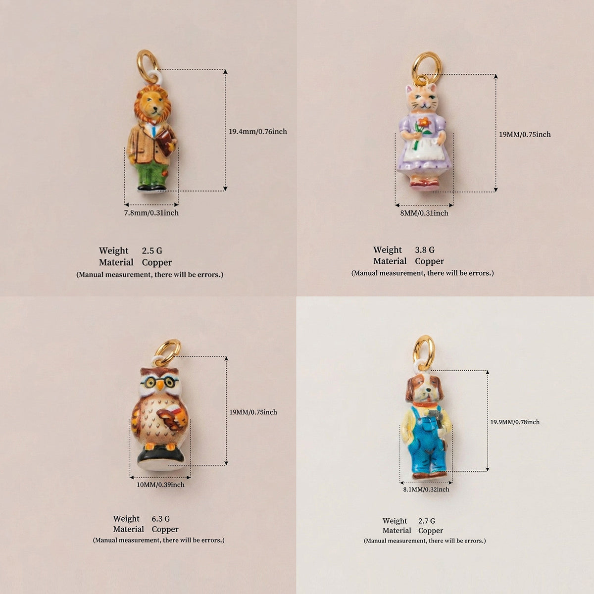 Animal Forest Charm Necklace