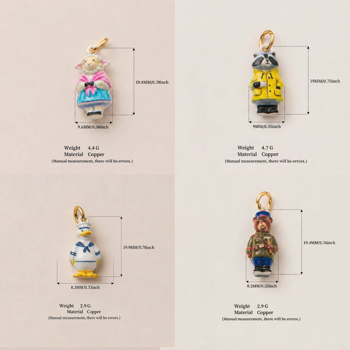 Animal Forest Charm Necklace