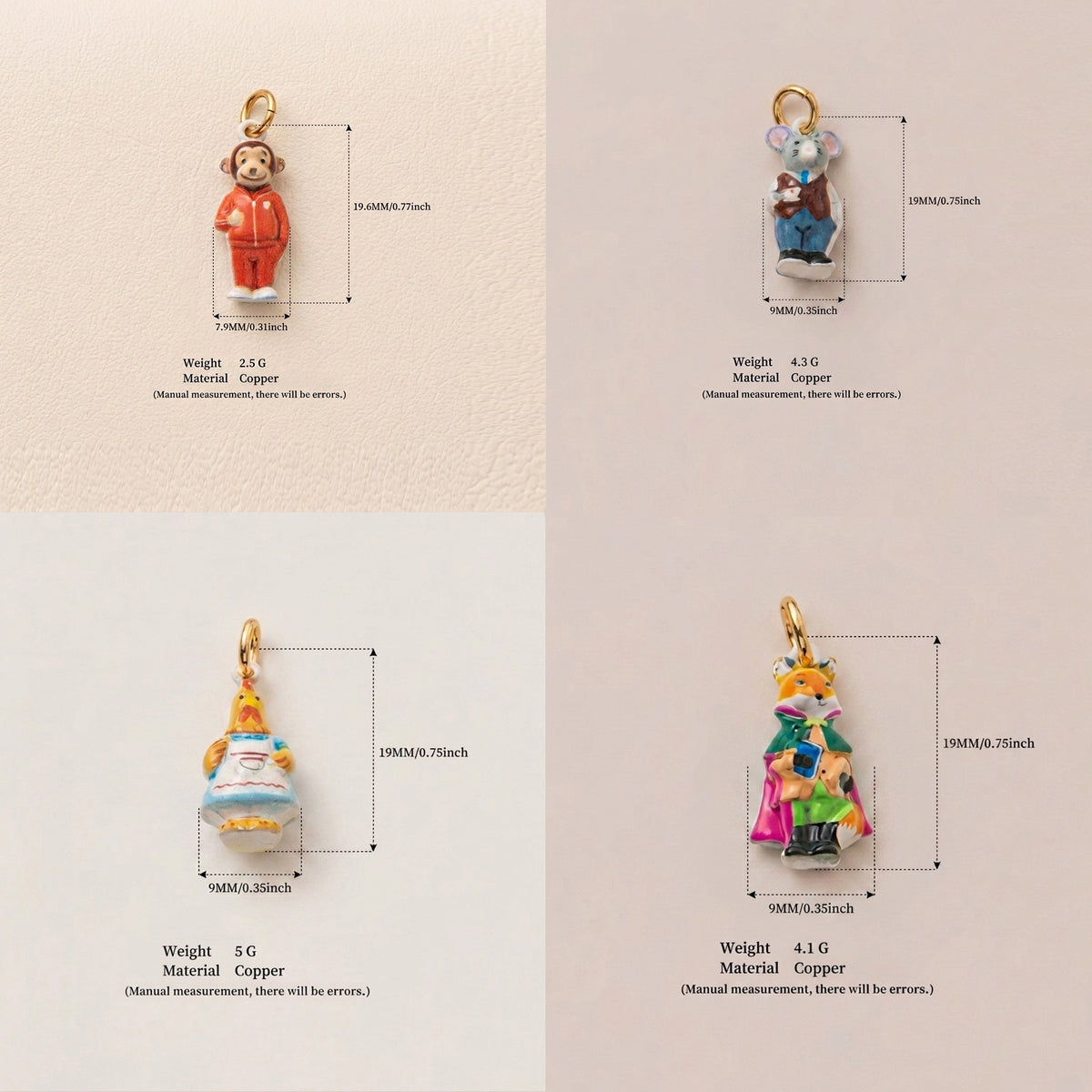 Animal Forest Charm Necklace