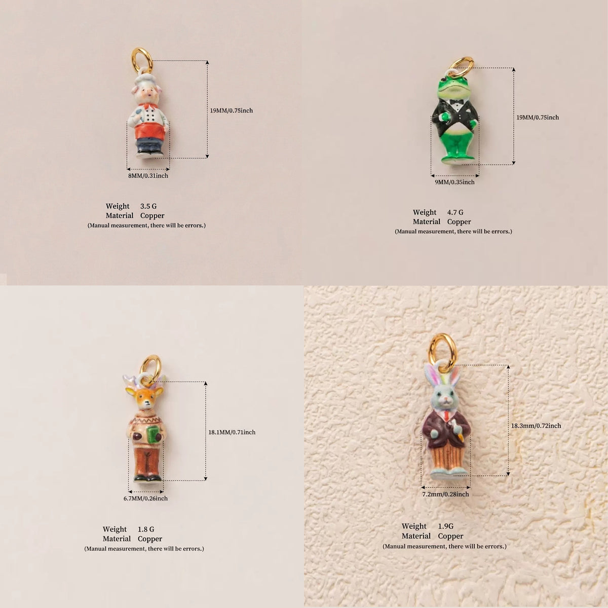 Animal Forest Charm Necklace