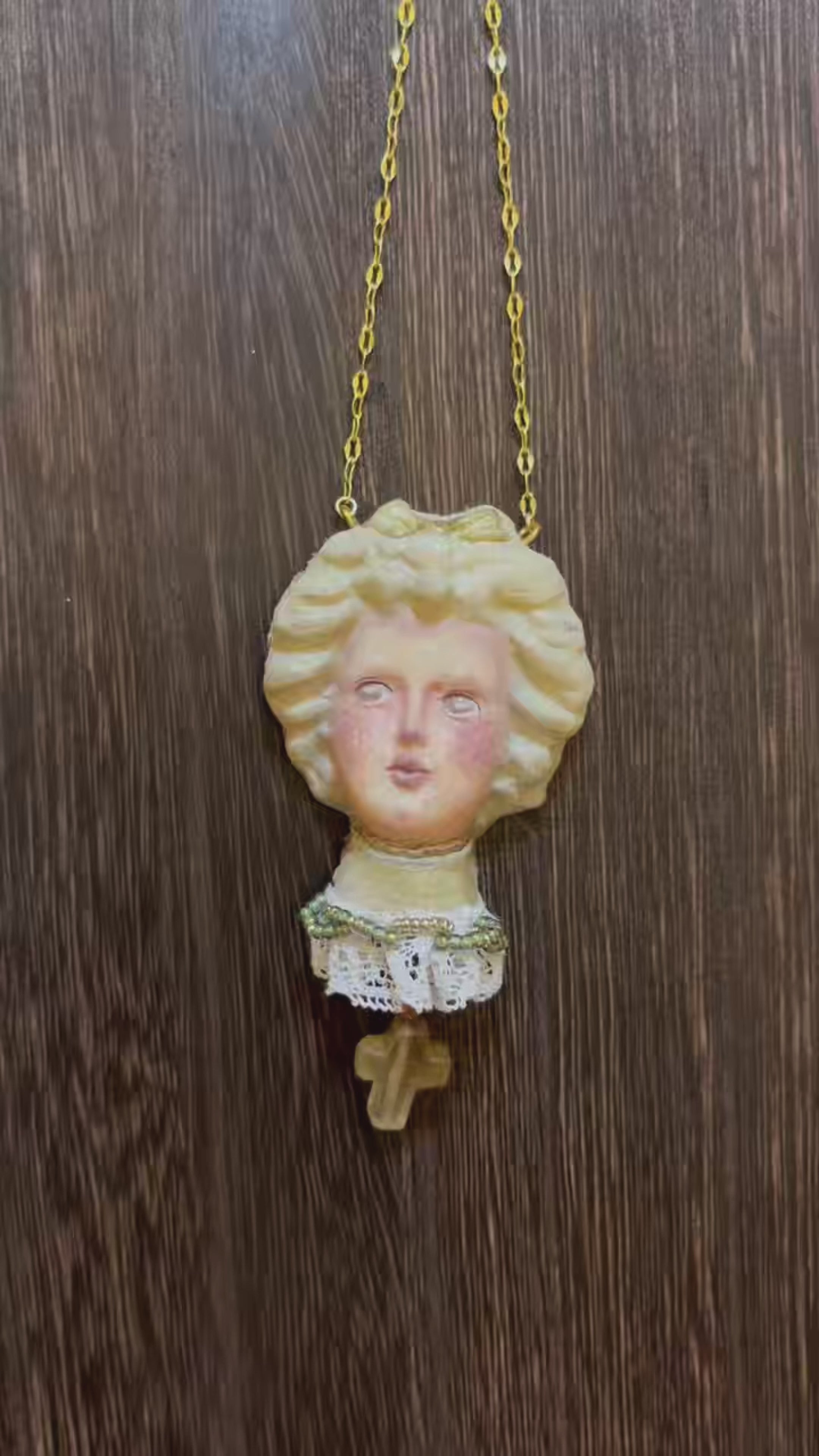 A002 — Handmade Doll Pendant Necklace | Choose Your Lambwick Resident | Lambwick Manor Collection