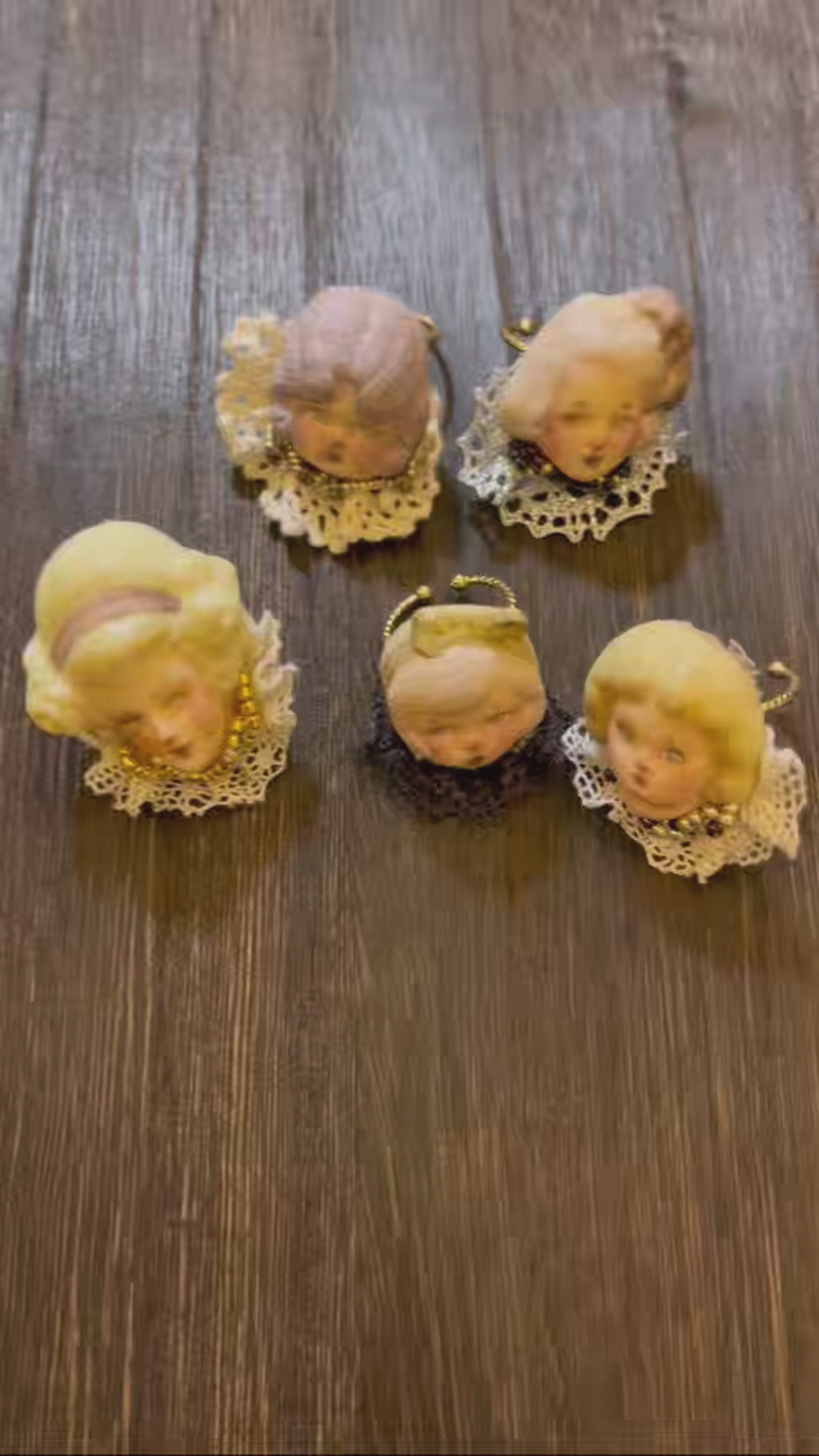 A001 — Handmade Doll Character Ring | Choose Your Lambwick Resident