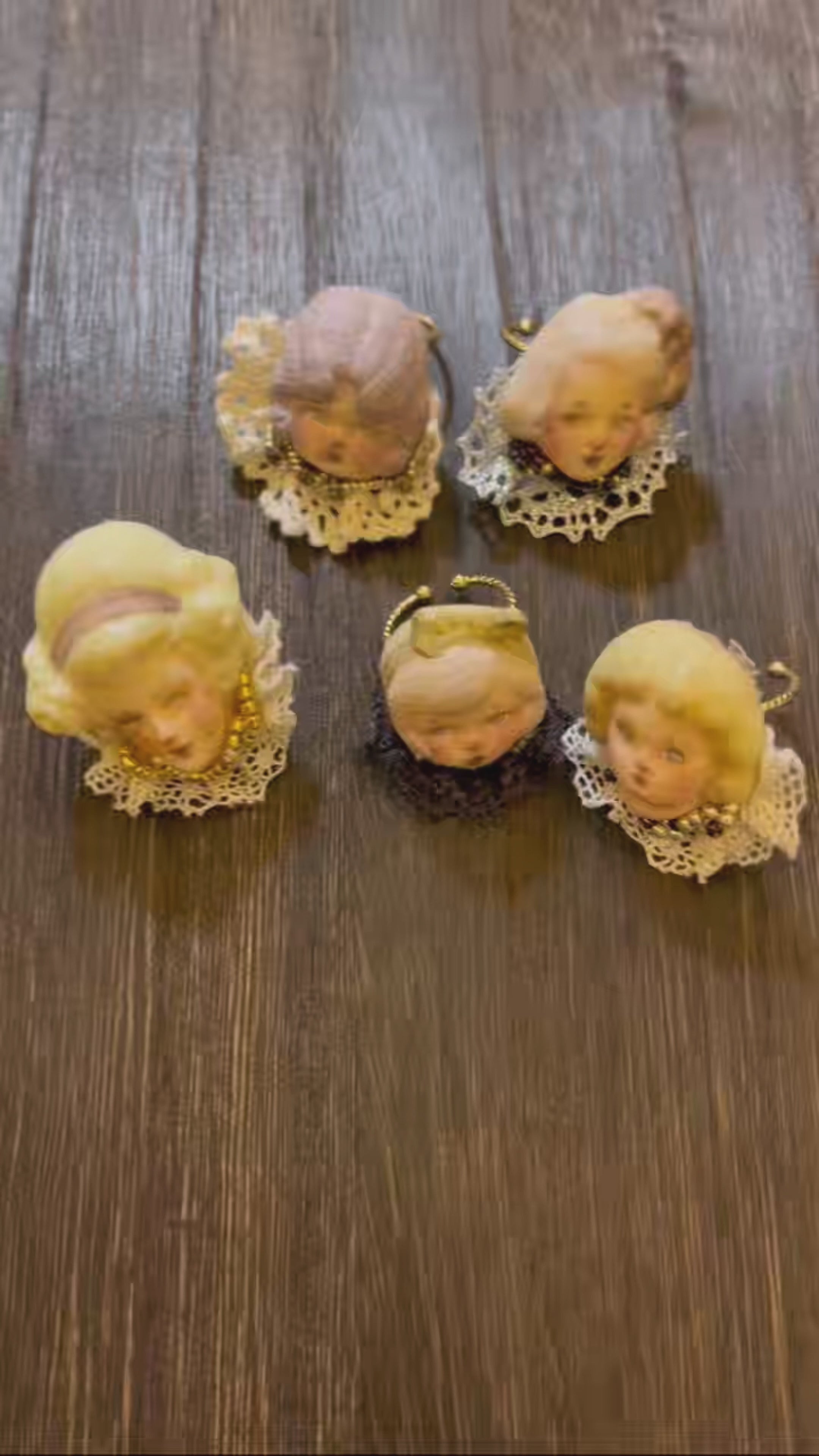 A001 — Handmade Doll Character Ring | Choose Your Lambwick Resident