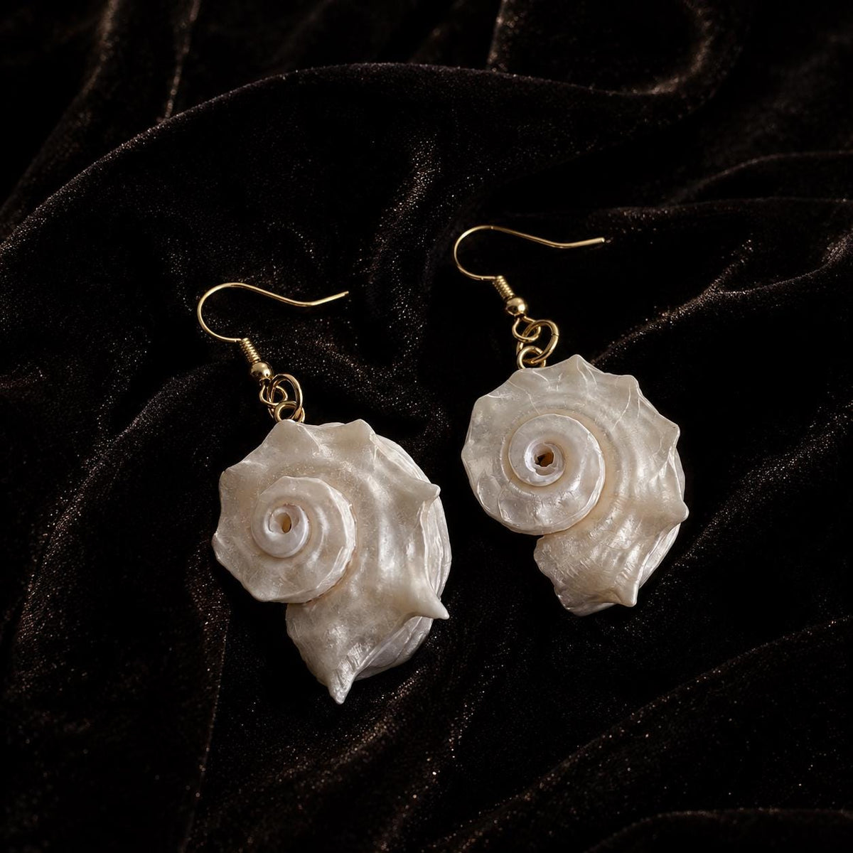 Natural Iridescent Conch Shell Necklace — view 10