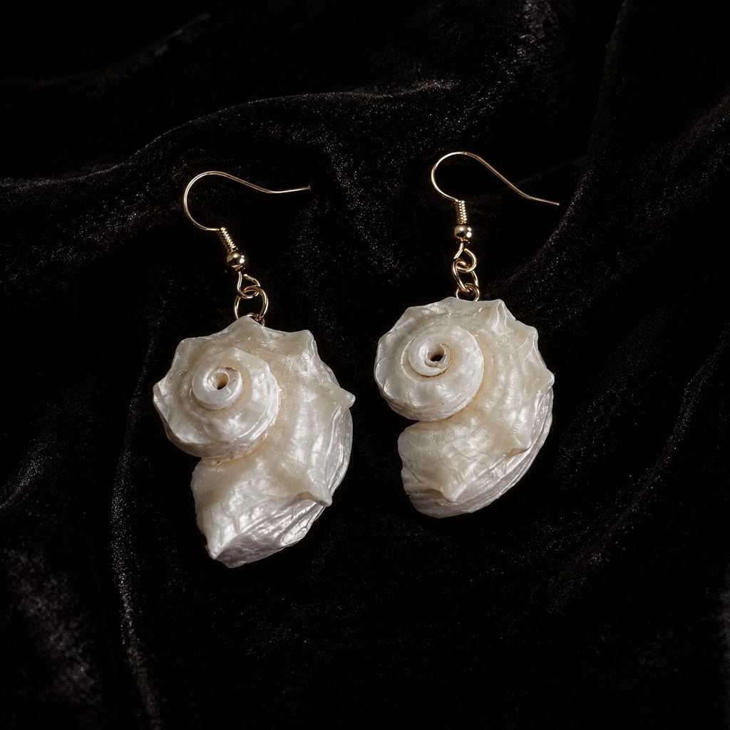 Natural Iridescent Conch Shell Necklace — view 9