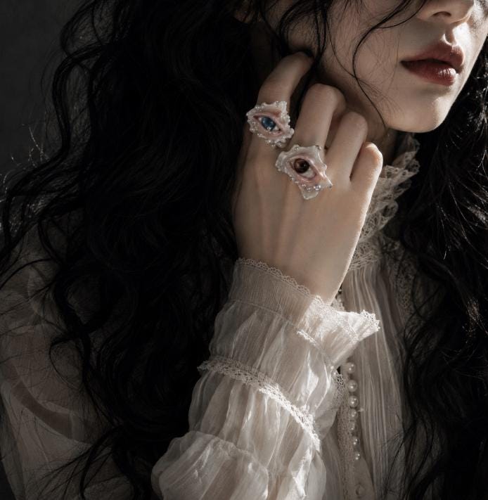Shell Eye Statement Ring — primary artwork view